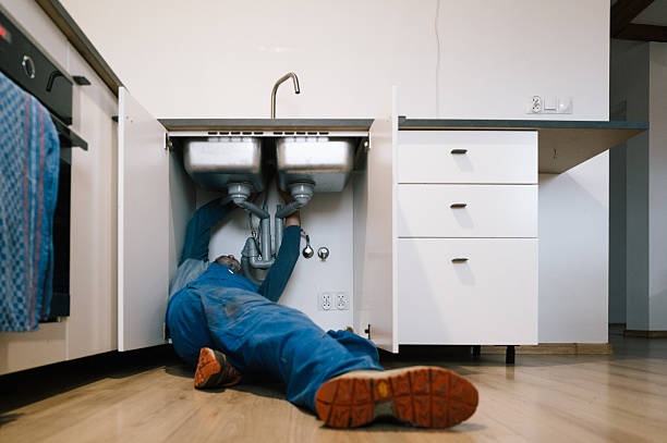 Professional Leak Detection technician working in Rex, NC